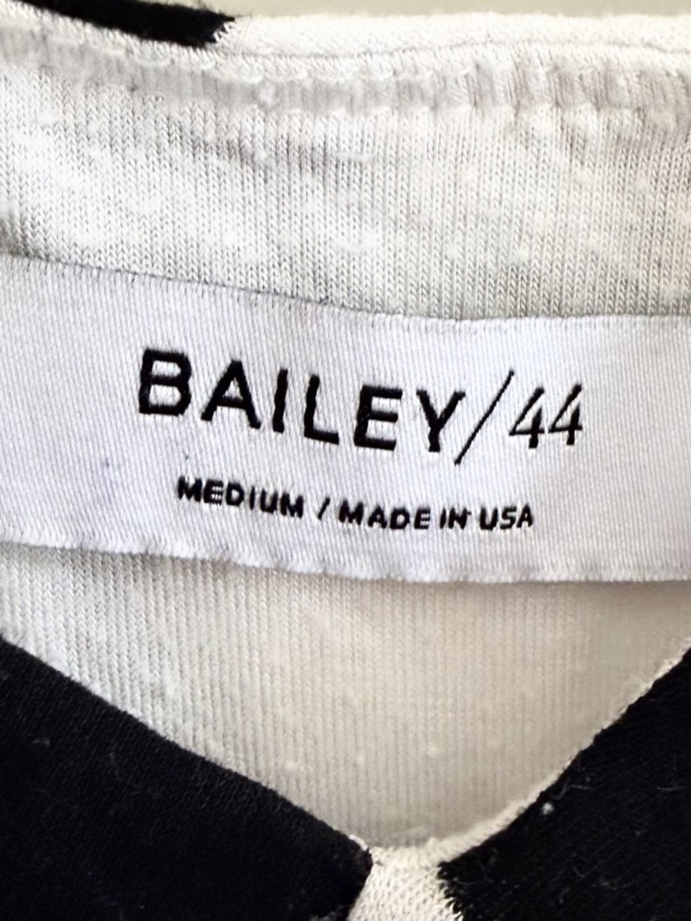 Bailey 44 Black and White Geometric Sleeveless Top